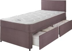 Forty Winks - Newington Comfort Zoned Single 2 Drawer - Divan Bed